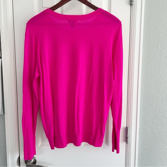 Halogen Hot Pink Wool Blend Sweater - Picture 3 of 4